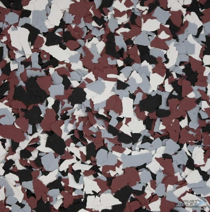 RUST BULLET Decorative Color Flakes – Urban Alloy - Customize Concrete Floors with 1 LB of Durable, UV-Resistant Vinyl Chips for Stunning, Long-Lasting Designs - Image 1